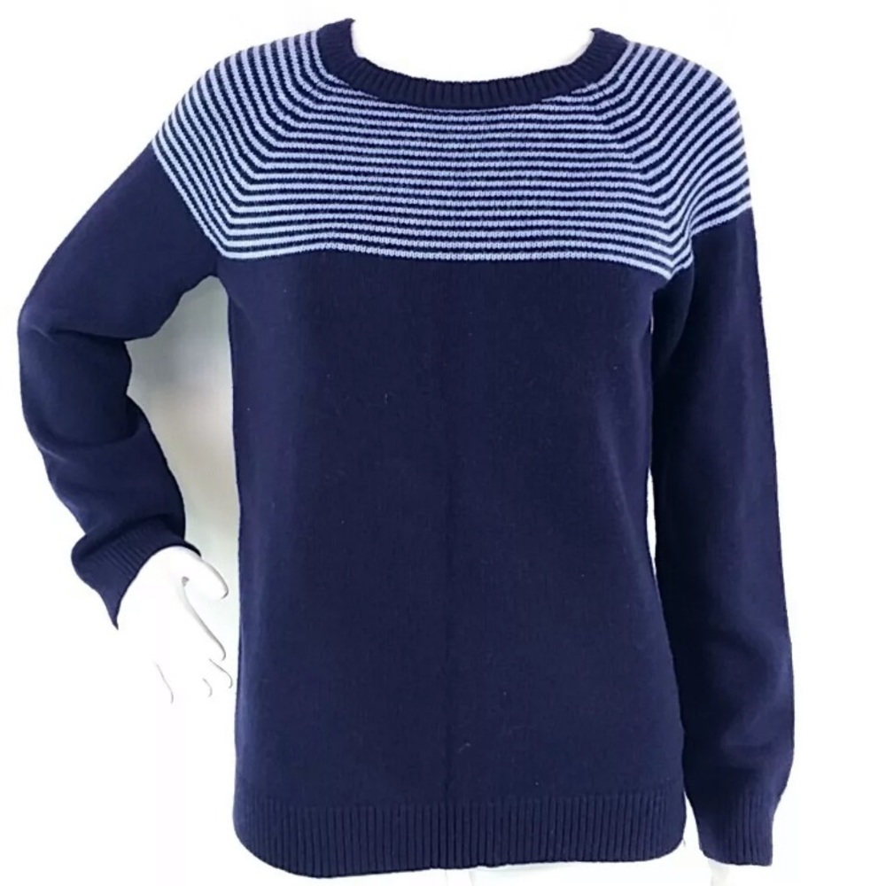 Talbots Set Of 2 Striped Lambswool Sweater